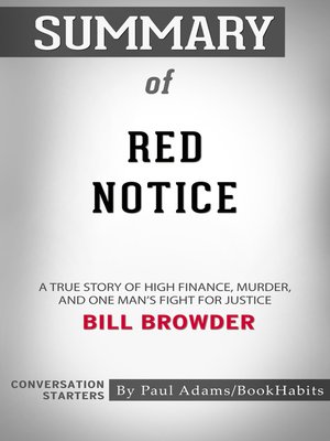 cover image of Summary of Red Notice